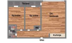 Trosoban stan, Novi Sad, Nova Detelinara, prodaja, 65m2, 172760e, id1001018